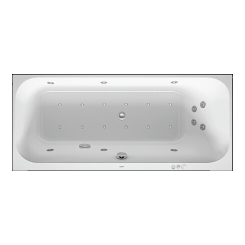 Duravit Whirlwanne Happy D.2 160x70cm, Combi P, EB-Vers, 1 RS re, we.