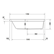 Duravit Whirlwanne Happy D.2 170x70cm, Combi E, EB-Vers, 1 RS li, we.-3