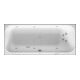 Duravit Whirlwanne Happy D.2 170x70cm, Combi P, EB-Vers, 1 RS re, we.-1