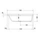 Duravit Whirlwanne Happy D.2 170x75cm, Combi E, EB-Vers, 1 RS li, we.
