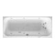 Duravit Whirlwanne Happy D.2 170x75cm, Combi P, EB-Vers, 1 RS re, we.-1