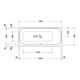 Duravit Whirlwanne Happy D.2 170x75cm, Combi P, EB-Vers, 1 RS re, we.