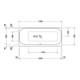 Duravit Whirlwanne Happy D.2 170x75cm, Jet, EB-Version, 1 RS li, we.