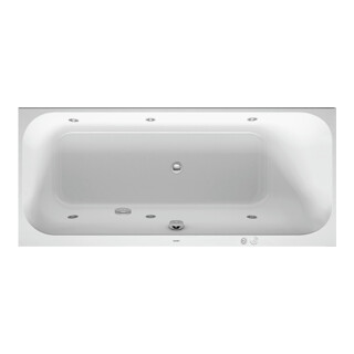 Duravit Whirlwanne Happy D.2 170x75cm, Jet, EB-Version, 1 RS re, we.