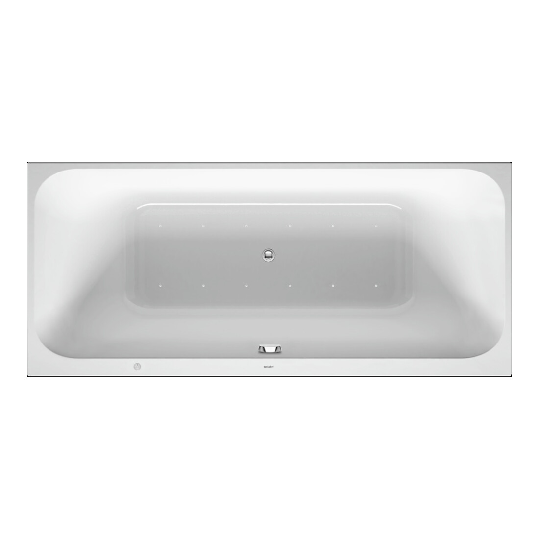 Duravit Whirlwanne Happy D.2 180x80cm, Air-Sys, EB-Version, 2 RS, we.