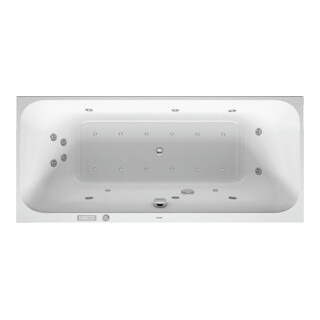 Duravit Whirlwanne Happy D.2 180x80cm, Combi E, EB-Version, 2 RS, we.
