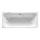 Duravit Whirlwanne Happy D.2 180x80cm, Eck li, 2 RS, we., Combi-Sys E-1