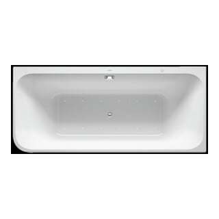 Duravit Whirlwanne Happy D.2 180x80cm, Eck re, 2 RS, weiß, Air-System