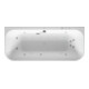 Duravit Whirlwanne Happy D.2 180x80cm, Vorw., 2 RS, we., Combi-Sys E-1