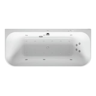 Duravit Whirlwanne Happy D.2 180x80cm, Vorw., 2 RS, we., Combi-Sys P