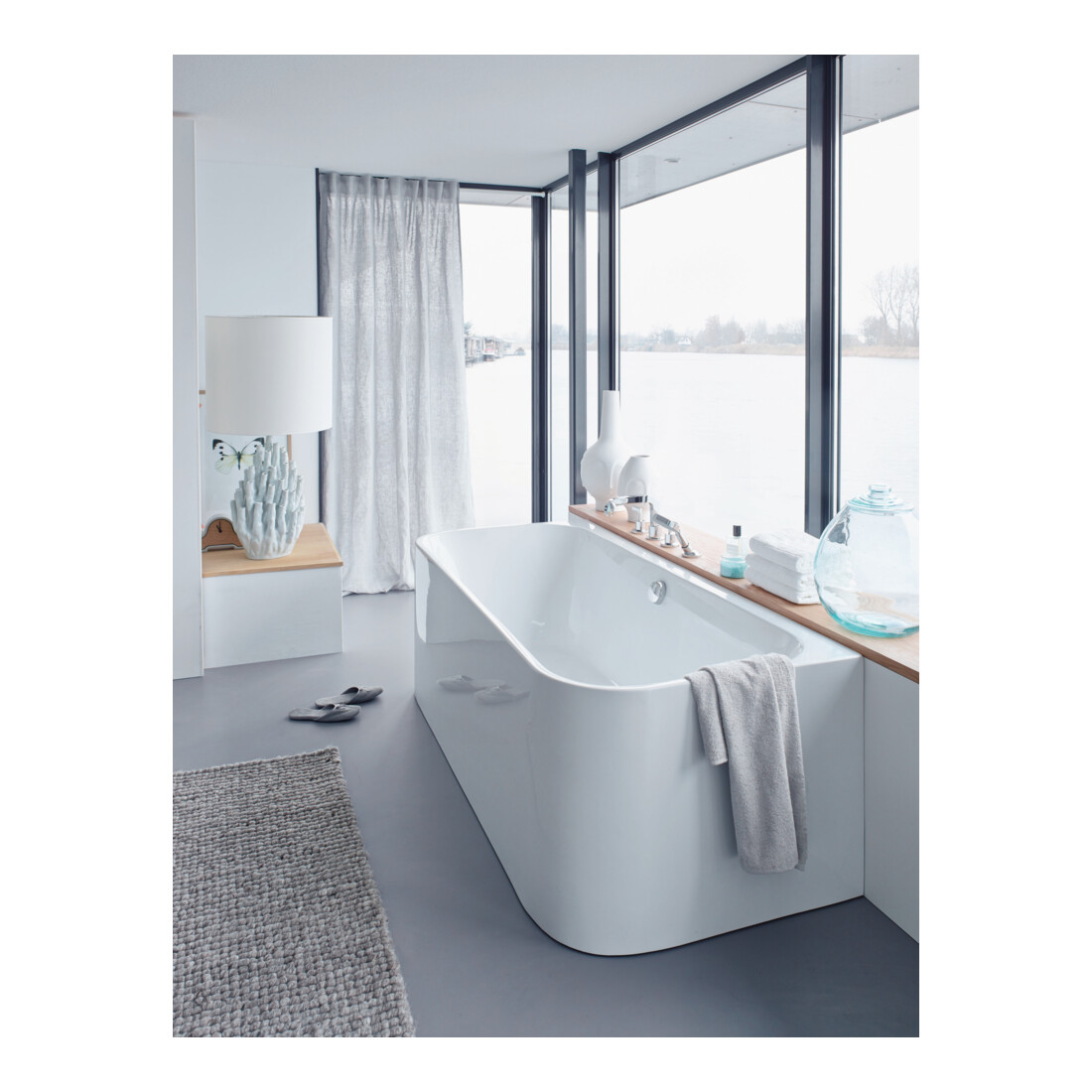 Duravit Whirlwanne Happy D.2 180x80cm, Vorw., 2 RS, weiß, Air-System