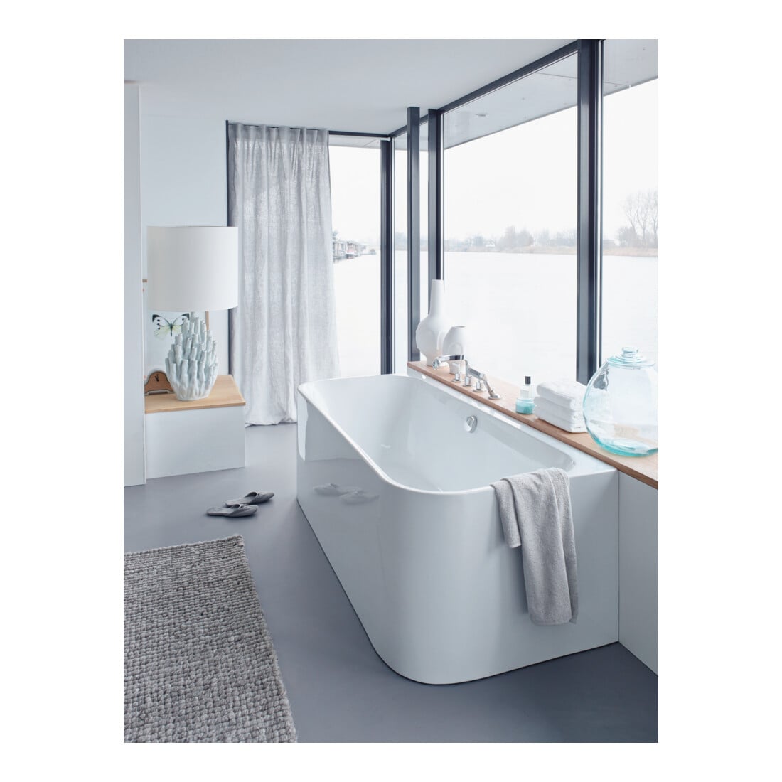 Duravit Whirlwanne Happy D.2 180x80cm, Vorw., 2 RS, weiß, Air-System