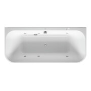 Duravit Whirlwanne Happy D.2 180x80cm, Vorw., 2 RS, weiß, Jet-System