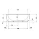 Duravit Whirlwanne Luv 180x95cm, Vorw., 2 RS, weiß, Air-System