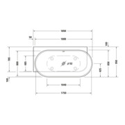 Duravit Whirlwanne Luv 185x95cm, Eck li, 2 RS, weiß, Air-System-2