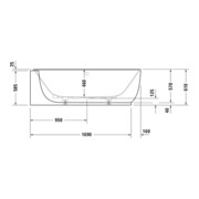 Duravit Whirlwanne Luv 185x95cm, Eck li, 2 RS, weiß, Air-System-4