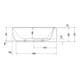 Duravit Whirlwanne Luv 185x95cm, Eck re, 2 RS, weiß, Air-System