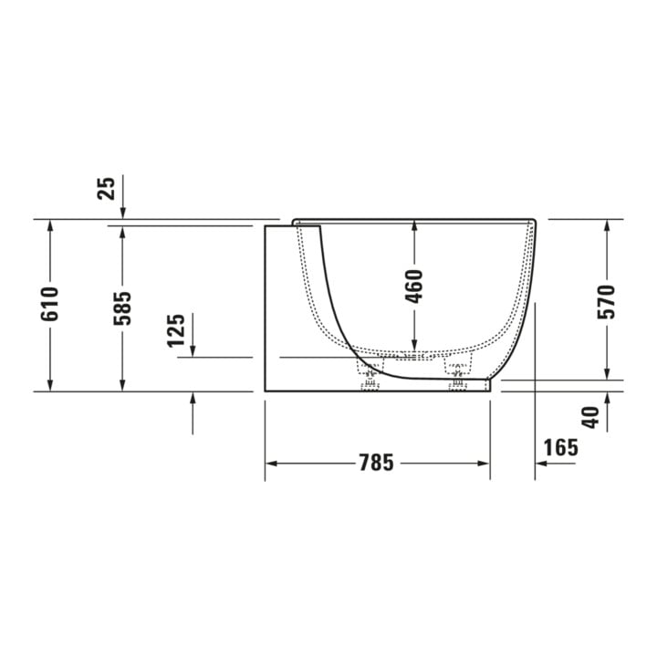 Duravit Whirlwanne Luv 185x95cm, Eck re, 2 RS, weiß, Air-System