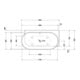 Duravit Whirlwanne Luv 185x95cm, Eck re, 2 RS, weiß, Air-System