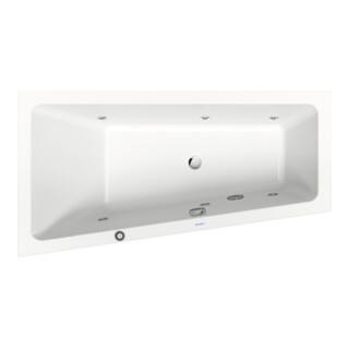 Duravit Whirlwanne No. 1 150x80cm, 115 l, EB-Vers, 1 RS li, we.