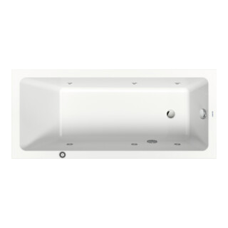 Duravit Whirlwanne No. 1 160x70cm, 110 l, EB-Version, m 1 RS, we.