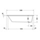 Duravit Whirlwanne No. 1 160x70cm, 110 l, EB-Version, m 1 RS, we.