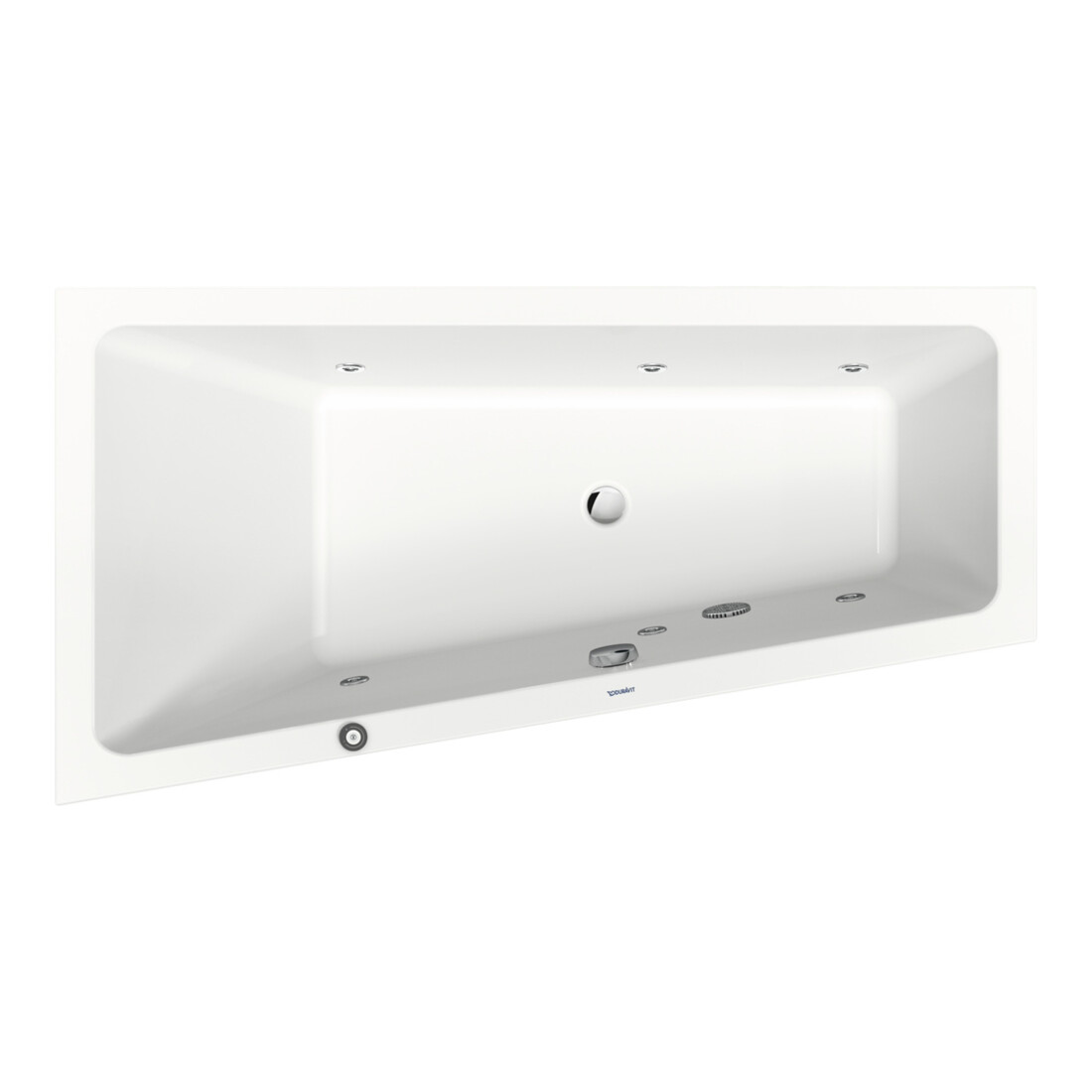 Duravit Whirlwanne No. 1 160x85cm, 140 l, EB-Vers, 1 RS li, we.