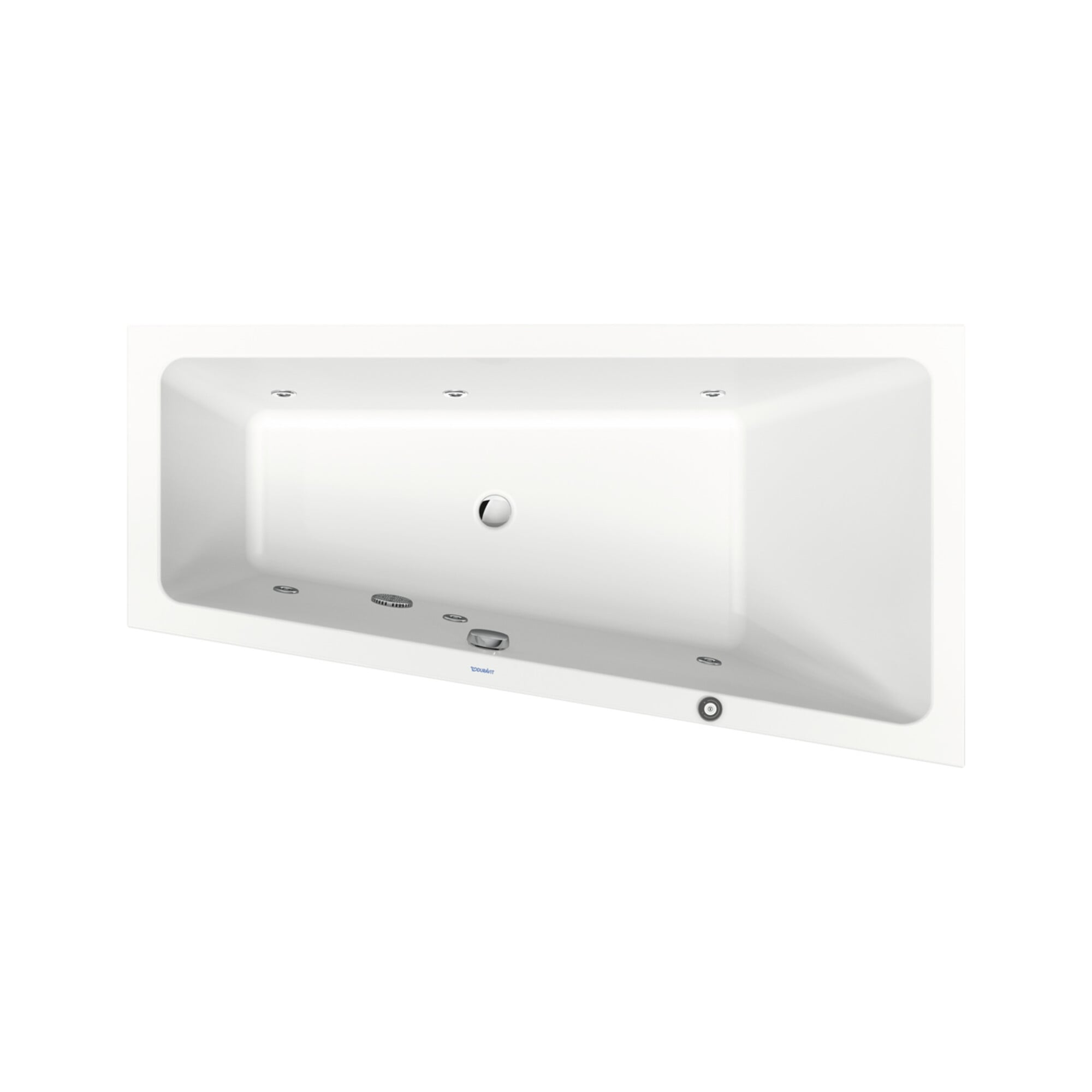 Duravit Whirlwanne No. 1 160x85cm, 140 l, EB-Vers, 1 RS re, we.
