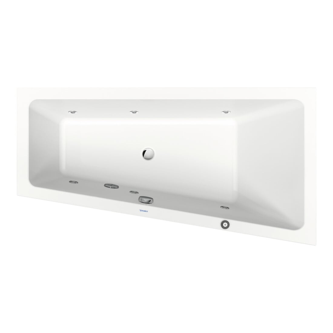 Duravit Whirlwanne No. 1 160x85cm, 140 l, EB-Vers, 1 RS re, we.