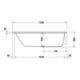 Duravit Whirlwanne No. 1 170x1000cm, 210 l, EB-Vers, 1 RS li, we.-3