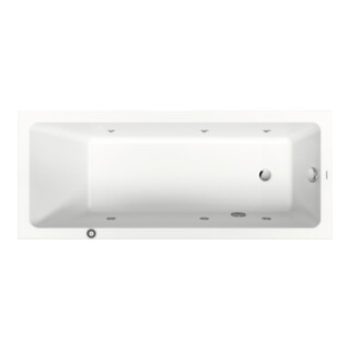 Duravit Whirlwanne No. 1 170x70cm, 125 l, EB-Version, m 1 RS, we.