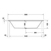Duravit Whirlwanne No. 1 180x80cm, EB-Version, 2 RS, we., J Proj.-4