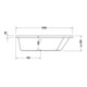 Duravit Whirlwanne Paiova 180x140cm, Combi E, EB-Vers, 1 RS R, we.-4