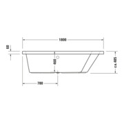 Duravit Whirlwanne Paiova 180x140cm, Combi E, EB-Vers, 1 RS R, we.-4