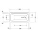 Duravit Whirlwanne Qatego 150x75cm, Jet-Sys, EB-Version, 1 RS, we.-3