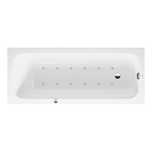 Duravit Whirlwanne Qatego 170x70cm, Air-Sys, EB-Version, 1 RS, we.