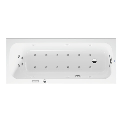 Duravit Whirlwanne Qatego 170x70cm, Combi E, EB-Version, 1 RS, we.
