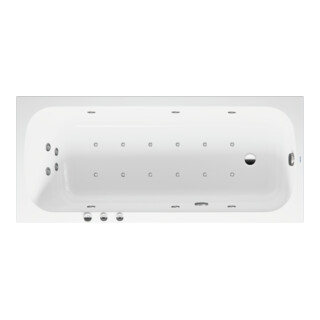 Duravit Whirlwanne Qatego 180x80cm, Combi P, EB-Version, 1 RS, we.