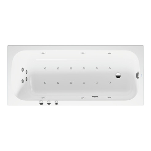 Duravit Whirlwanne Qatego 180x80cm, Combi P, EB-Version, 1 RS, we.