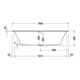 Duravit Whirlwanne Qatego 180x80cm, EB-Vers, 2 RS, w, Combi-Sys E