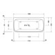 Duravit Whirlwanne Qatego 180x87cm, Vorw., 2 RS, weiß, Air-System