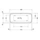 Duravit Whirlwanne Qatego 180x90cm, frei., 2 RS, weiß, Air-System-4