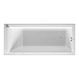 Duravit Whirlwanne Starck 160x70cm, Air-Sys, EB-Version, 1 RS, we.