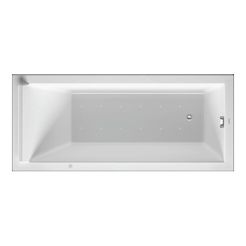 Duravit Whirlwanne Starck 160x70cm, Air-Sys, EB-Version, 1 RS, we.