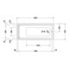 Duravit Whirlwanne Starck 160x70cm, Combi E, EB-Version, 1 RS, we.-4