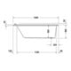 Duravit Whirlwanne Starck 160x70cm, Combi E, EB-Version, 1 RS, we.