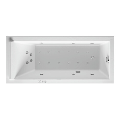 Duravit Whirlwanne Starck 160x70cm, Combi P, EB-Version, 1 RS, we.