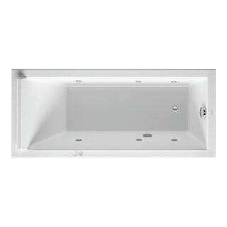 Duravit Whirlwanne Starck 160x70cm, Jet-Sys, EB-Version, 1 RS, we.