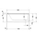 Duravit Whirlwanne Starck 160x70cm, Jet-Sys, EB-Version, 1 RS, we.