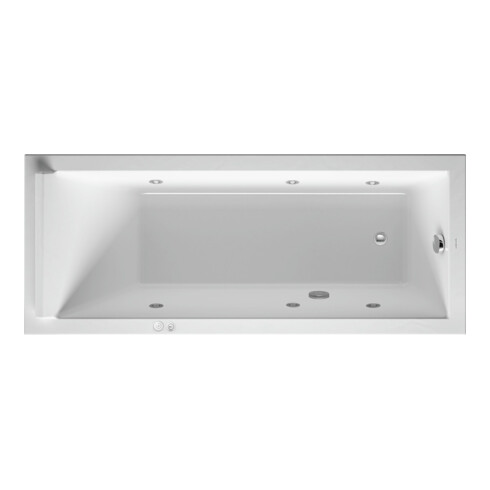 Duravit Whirlwanne Starck 170x70cm, Jet-Sys, EB-Version, 1 RS, we.